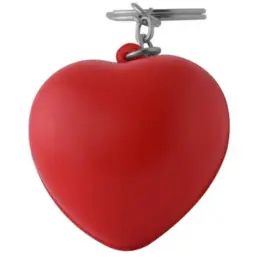 Heart Stress Ball Keyring Close Up